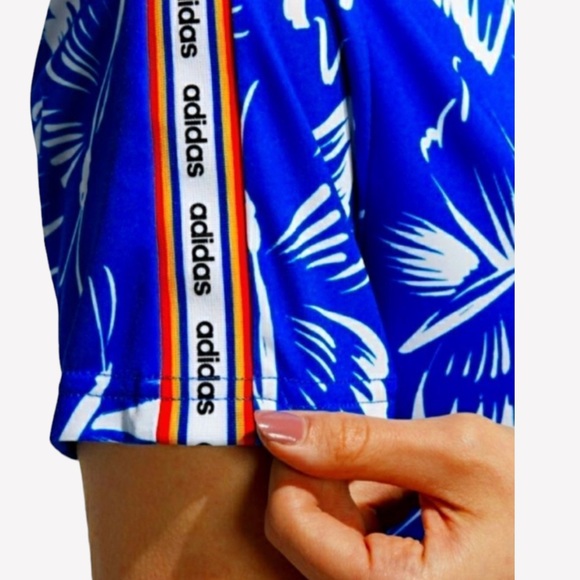 ADIDAS FARM RIO BUTTERFLY ROYAL BLUE THREE STRIPE ROYAL BLUE DRESS RAINBOW PRIDE - Picture 5 of 11